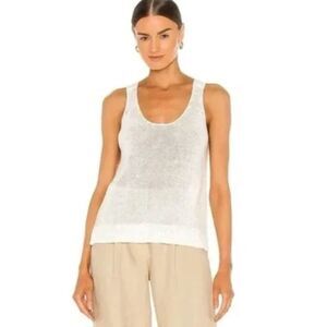 ATM Anthony Thomas Melillo Linen Rope Open Knit Tank